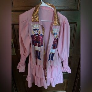Pink Sequin Nutcracker Dress